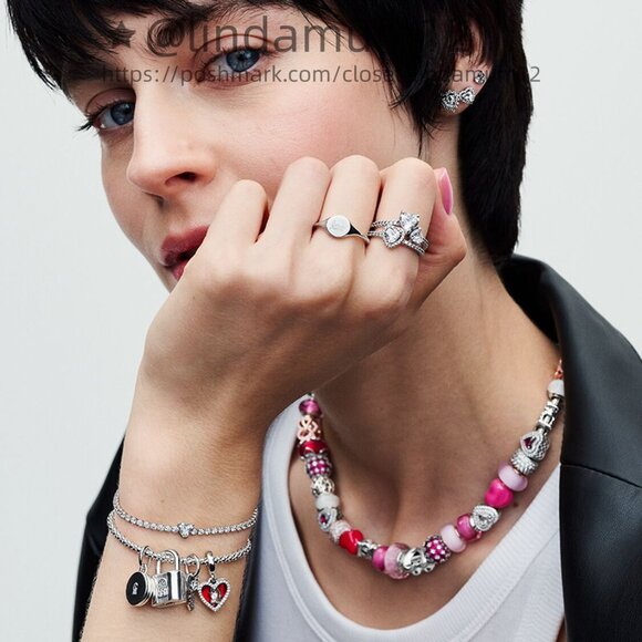 Pandora Padlock and Key Dangle Charm - Picture 7 of 7